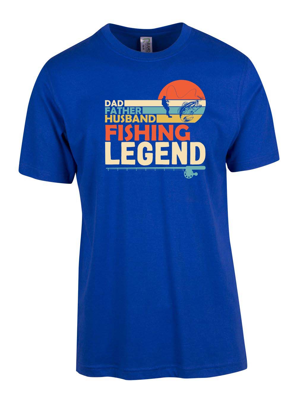 Dad father husband fishing legend T-shirt