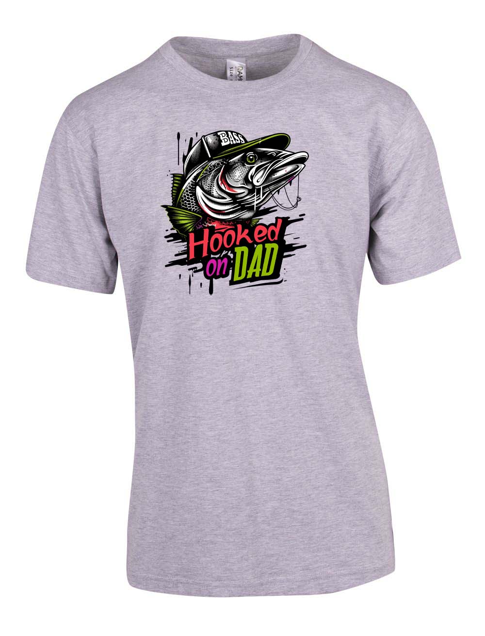 Hooked on dad T-shirt