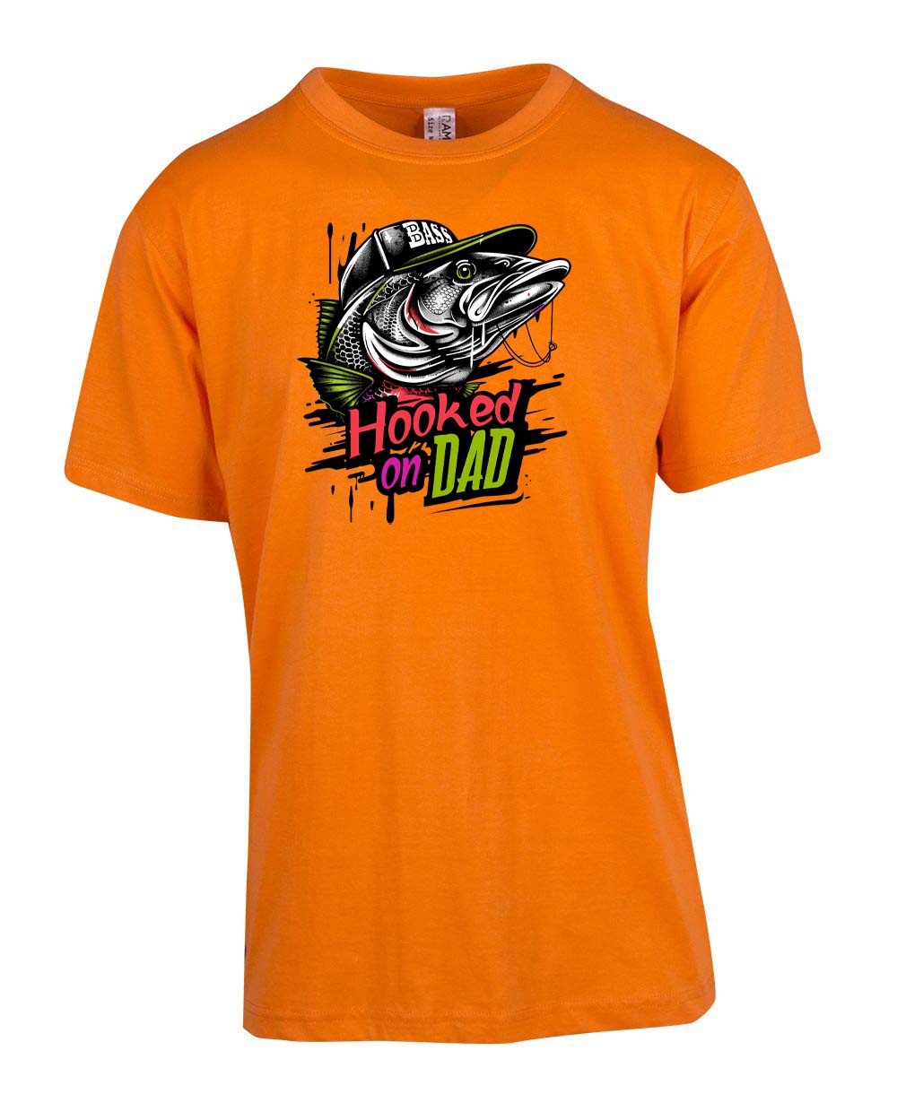 Hooked on dad T-shirt