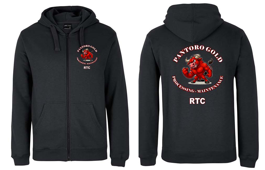 PANTORO GOLD ZIPPED HOODIE