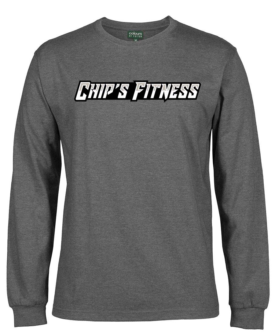 Chip's Fitness Long Sleeve Double Sided T-shirt