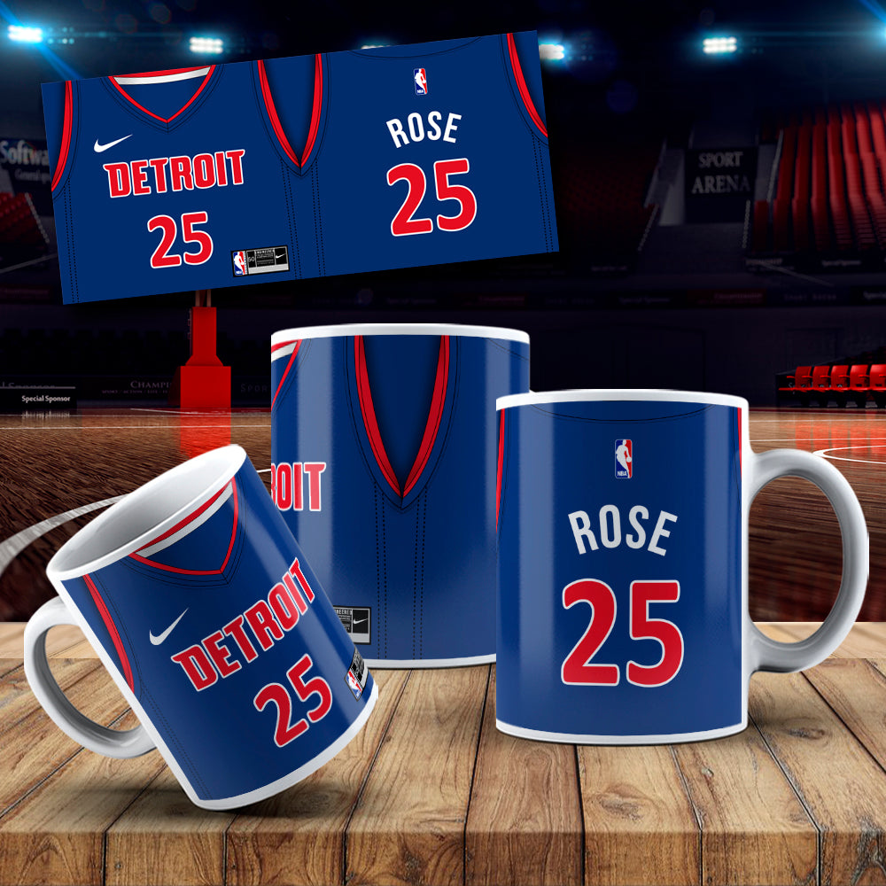Detroit Pistons Themed Printed Coffee Mug 11oz