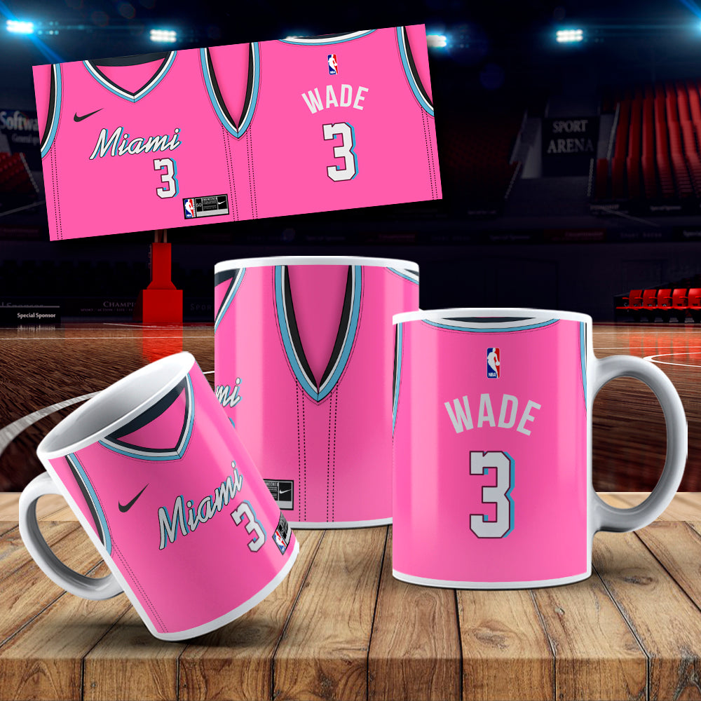 Miami Heat Pink Themed Printed Coffee Mug 11oz