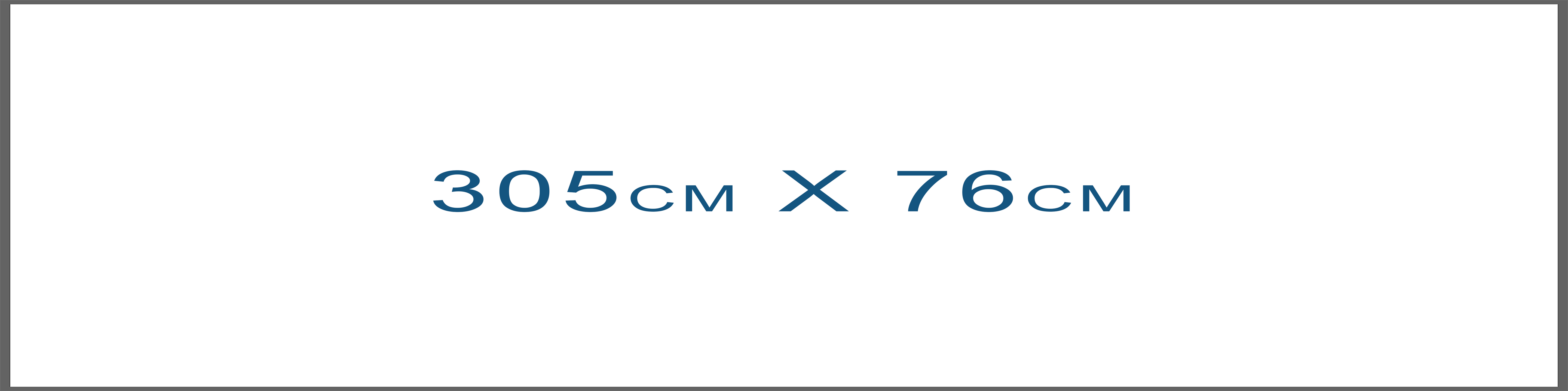 305cm X 76cm Vinyl Outdoor Banner