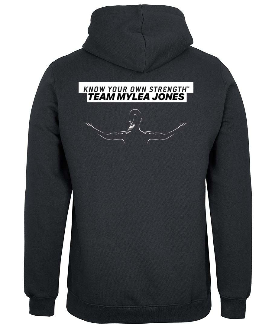 Bodies By Jones Own Strength Logo Zipped Hoodie - Ladies