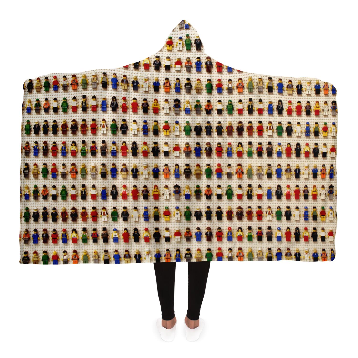 Lego Inspired Hooded Blanket