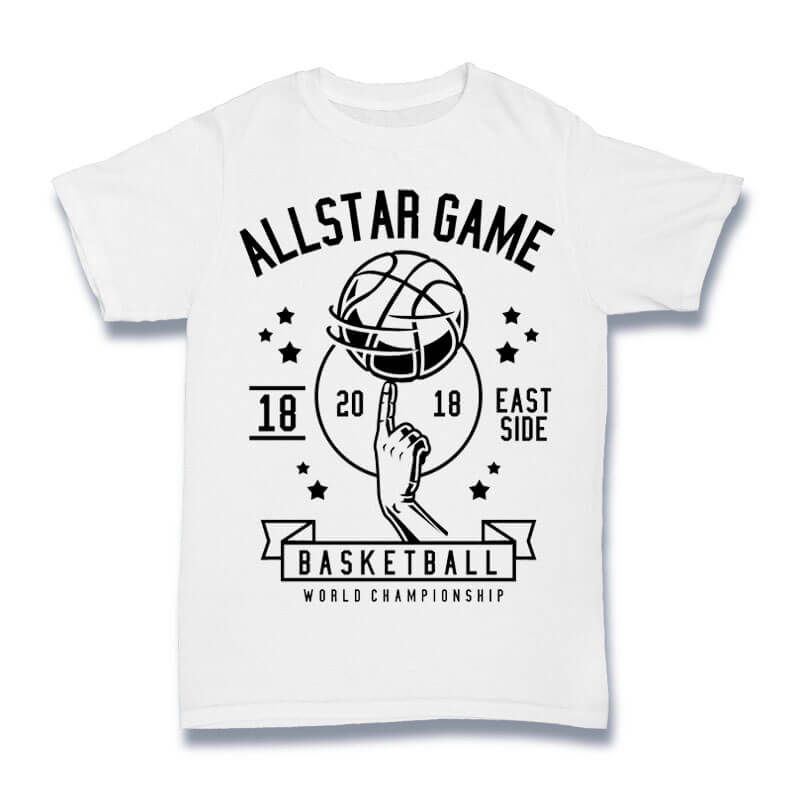 Custom All Star Basketball T-Shirt