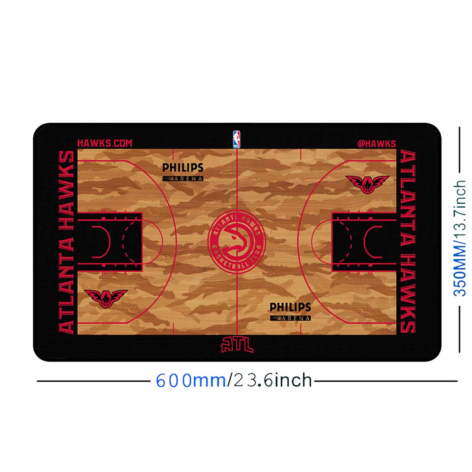 Atlanta Hawks Themed NBA Desk / Gamer Pad