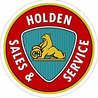 Holden Sales and Service Red Sticker