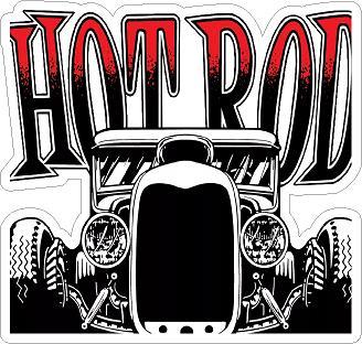 Hot Dogs Hot Rods Sticker Hot Rod Sticker
