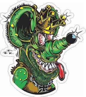 Rat Fink King Sticker