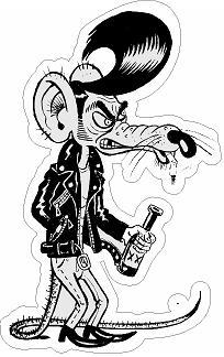 Rat Rocker Sticker