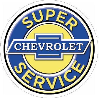 Super Chevrolet Service Sticker