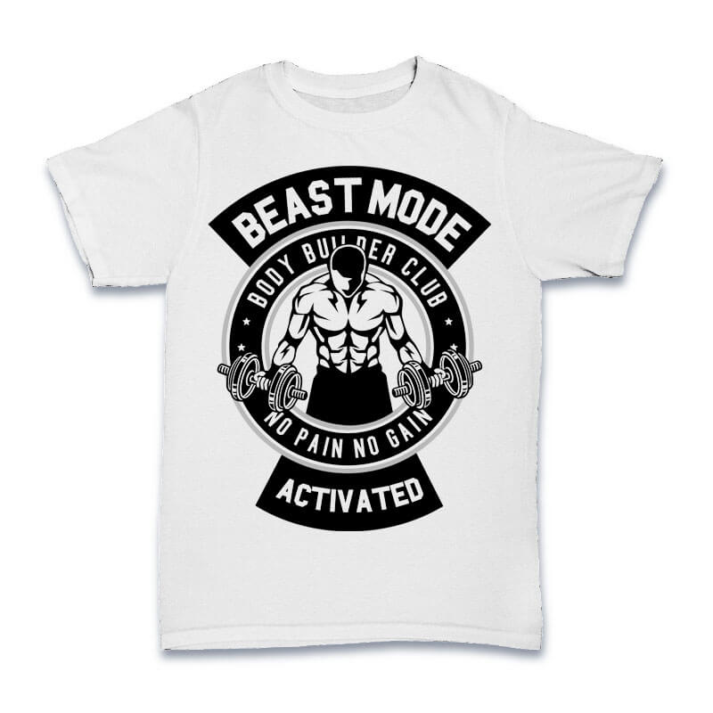 Beast Mode Body Builder T-Shirt