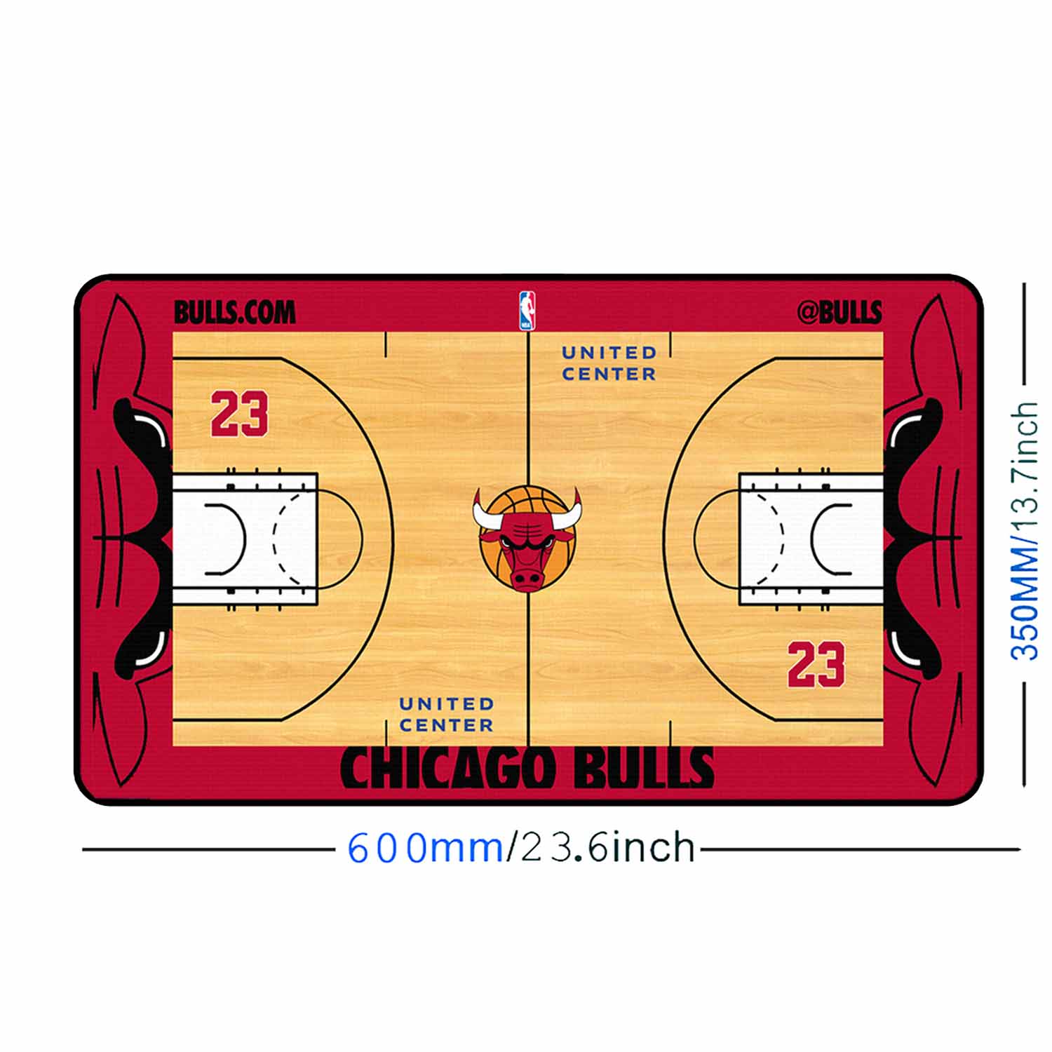 Chicago Bulls Themed NBA Desk / Gamer Pad