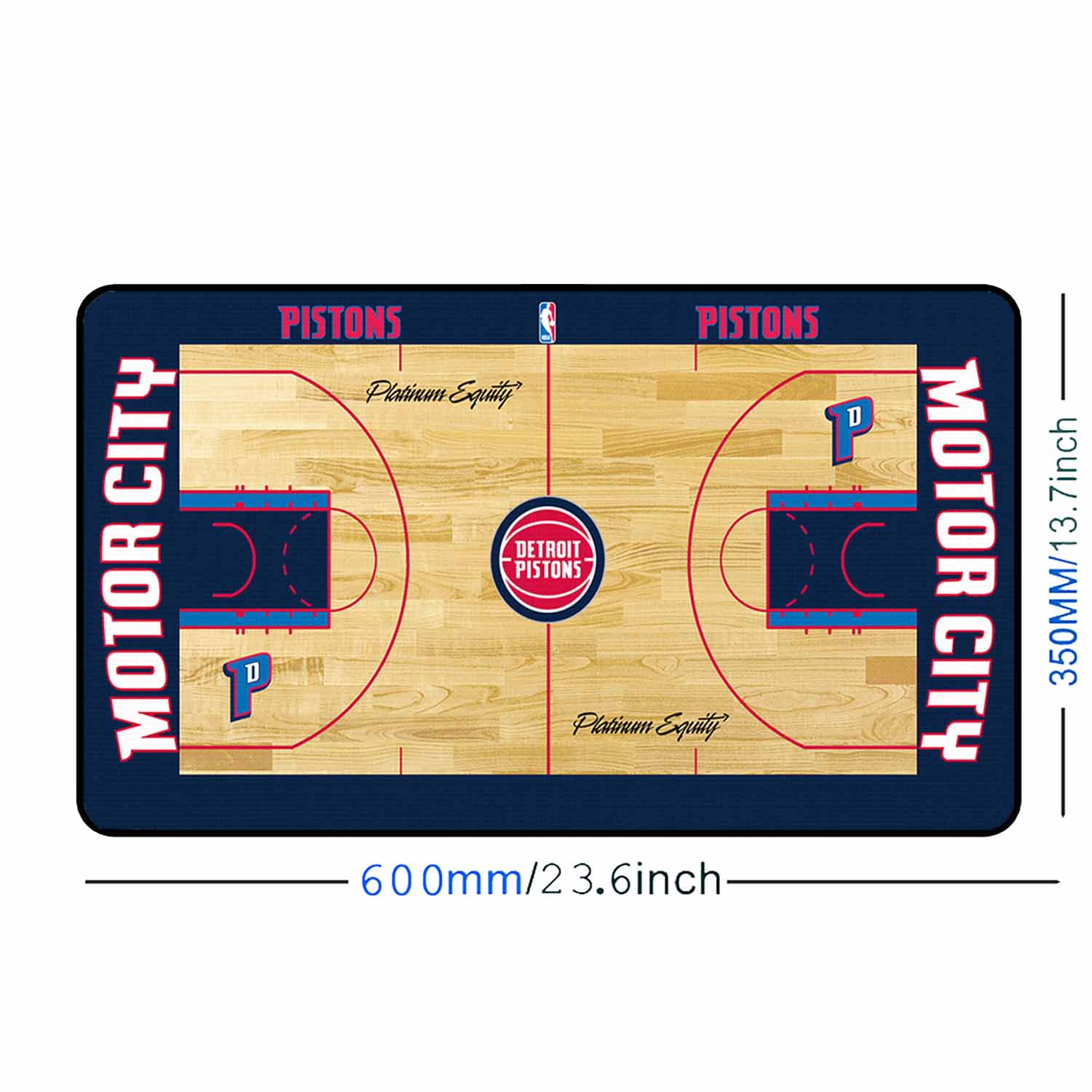 Detroit Pistons Themed NBA Desk / Gamer Pad