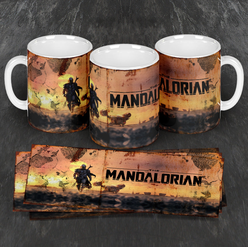 Mandalorian Themed Printed Coffee Mug 11oz