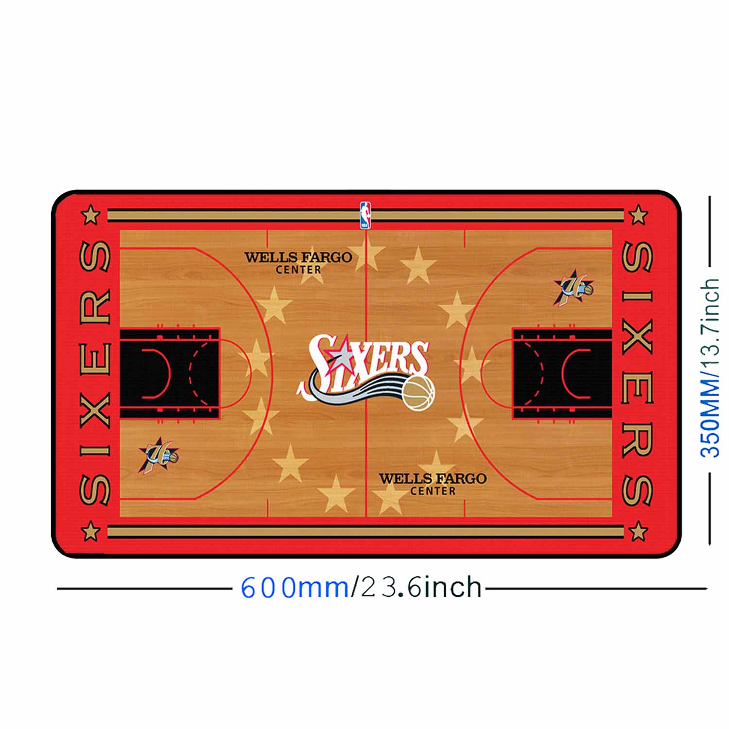 Philadelphia 76ers Themed NBA Desk / Gamer Pad