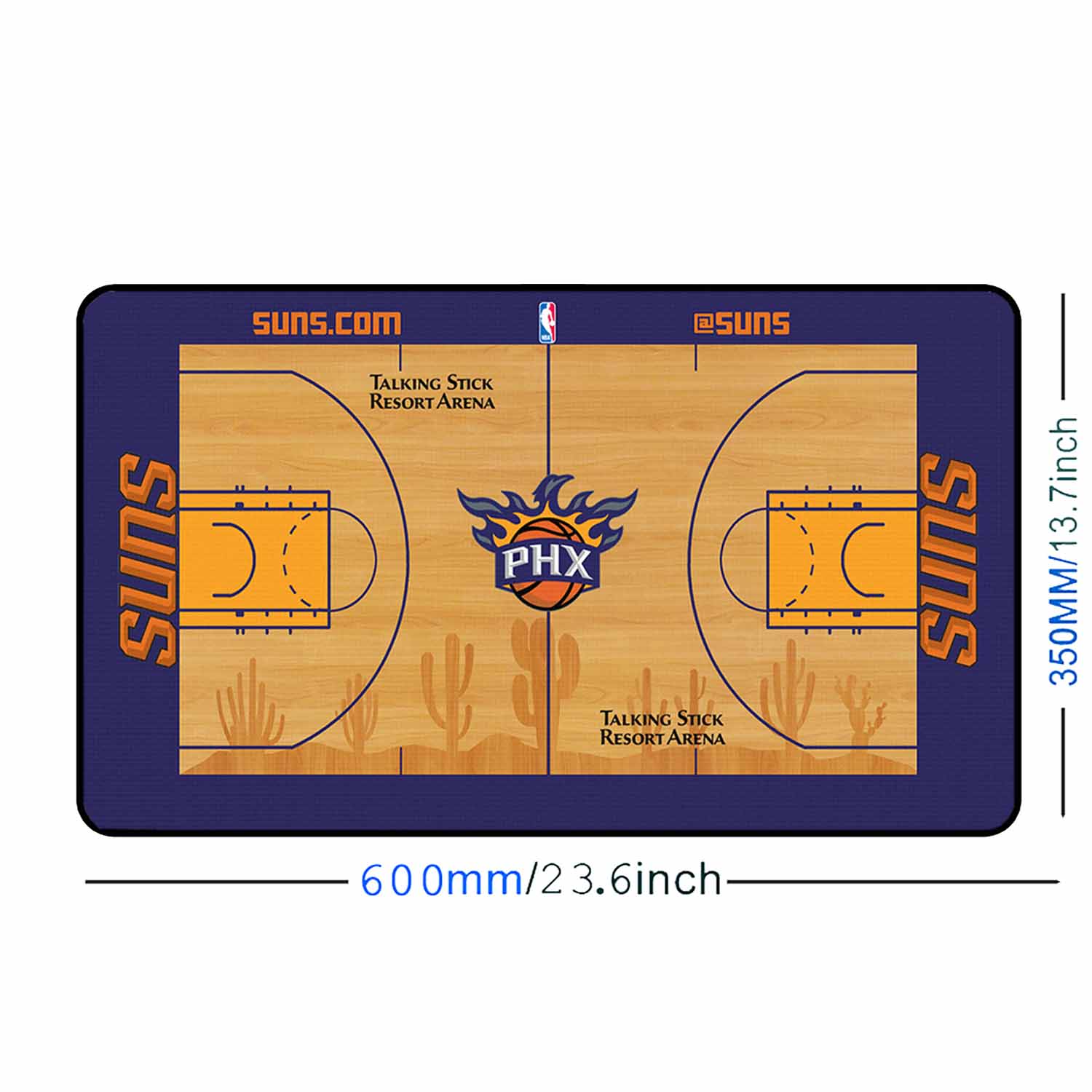Phoenix Suns Themed NBA Desk / Gamer Pad