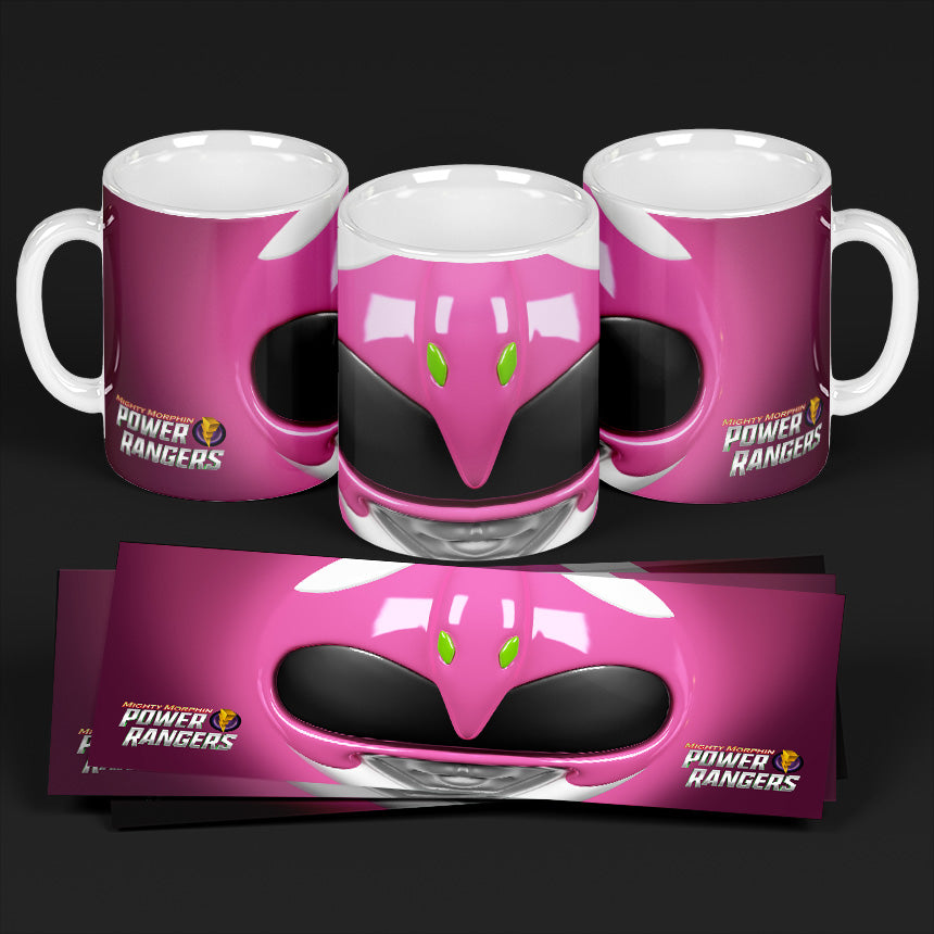 Pink Power Ranger Themed Printed Coffee Mug 11oz