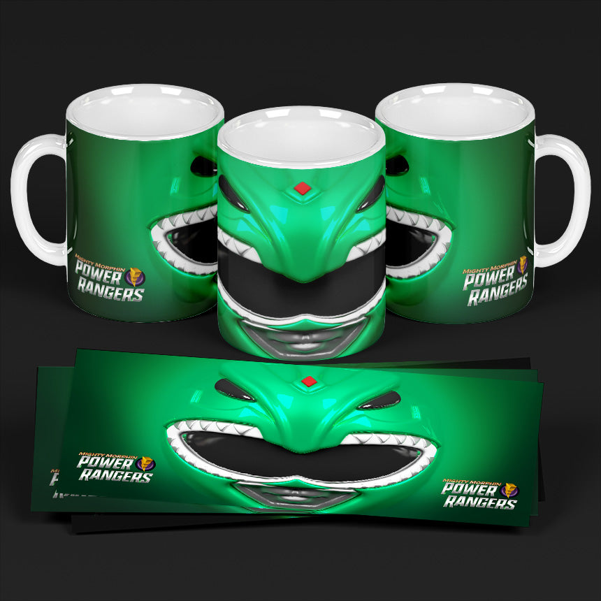 Green Power Ranger Themed Printed Coffee Mug 11oz
