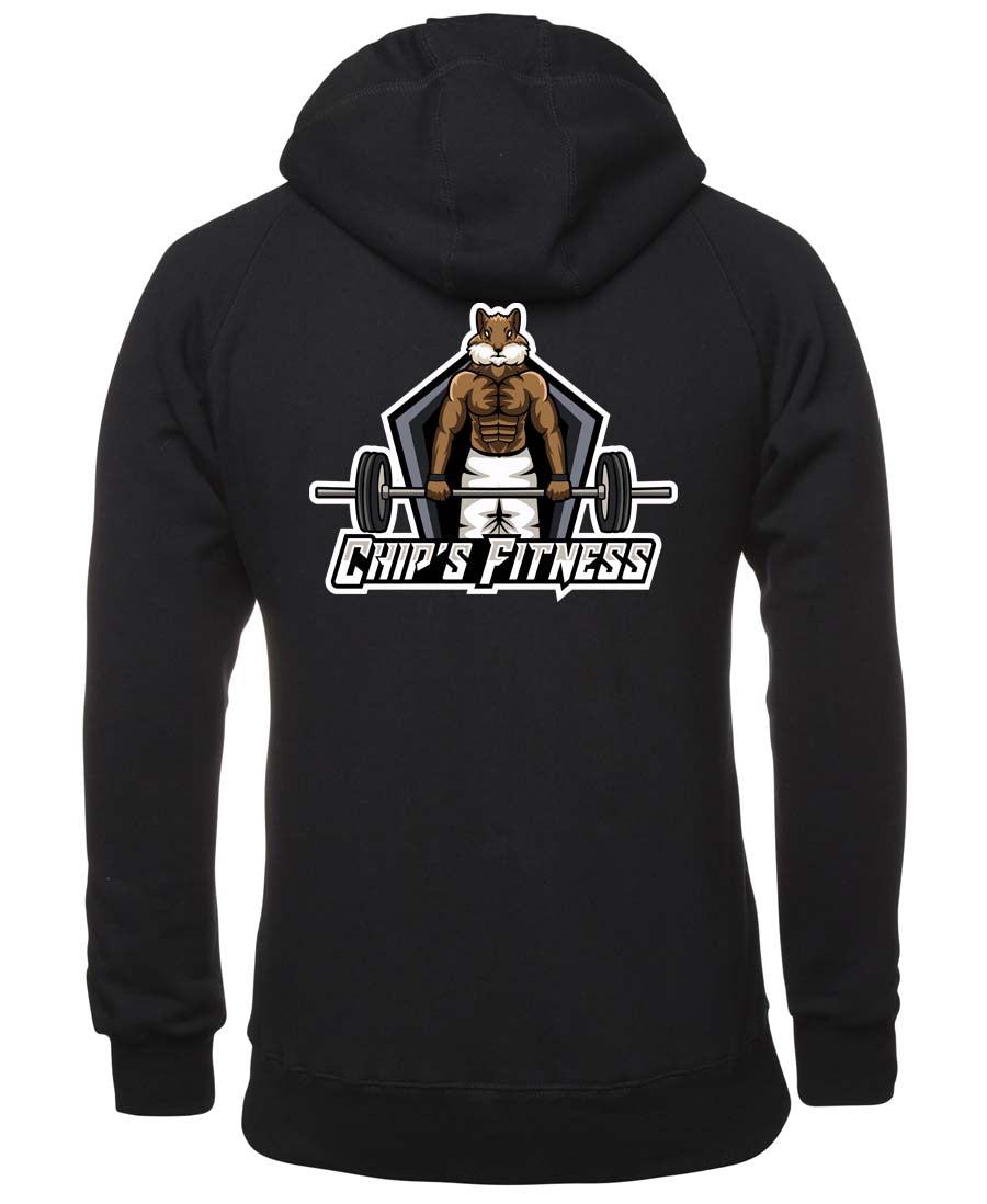 Chip's Fitness Logo Zipped Hoodie
