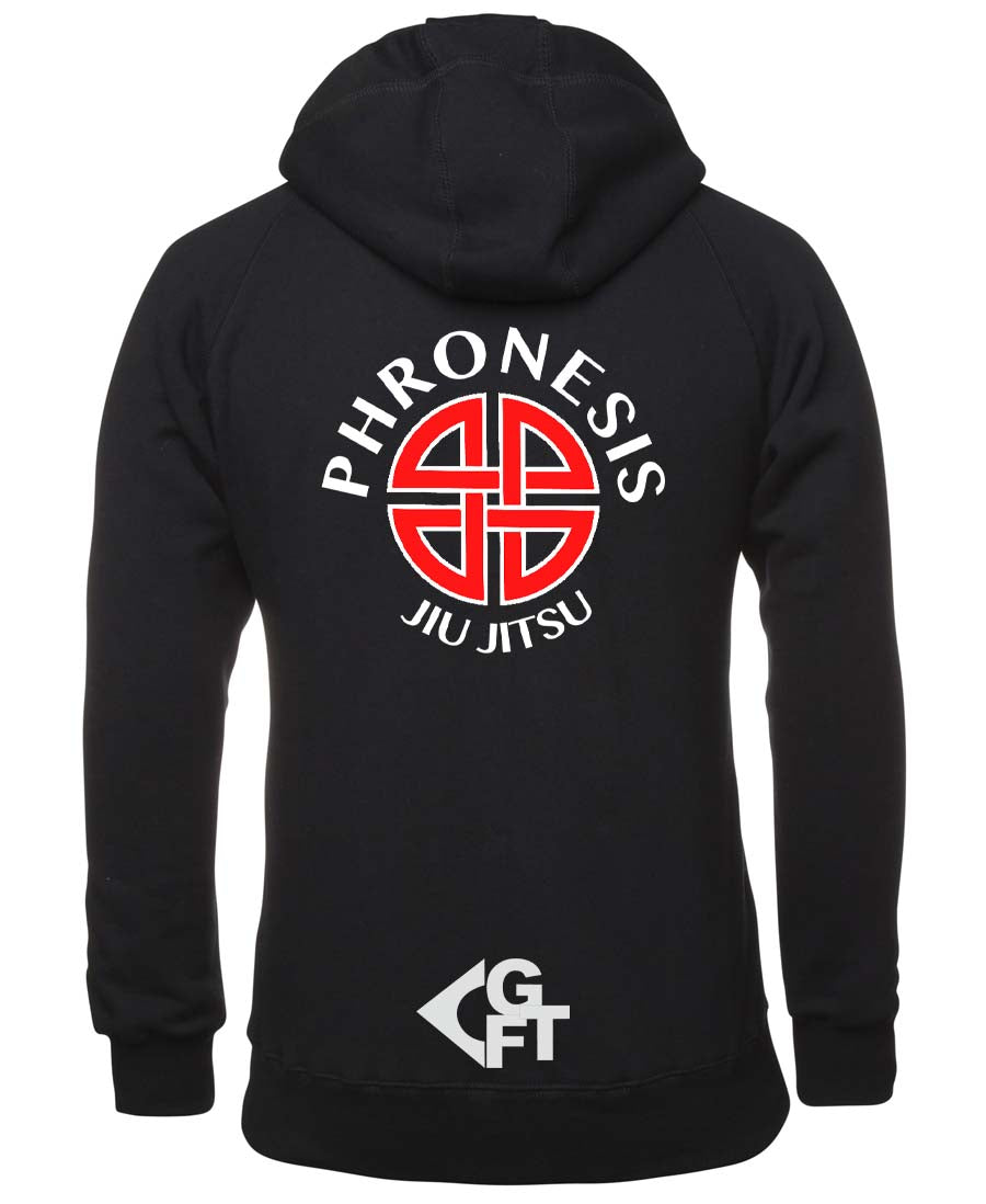 Phronesis Jiu Jitsu Kids Double Sided Logo Zipped Hoodie