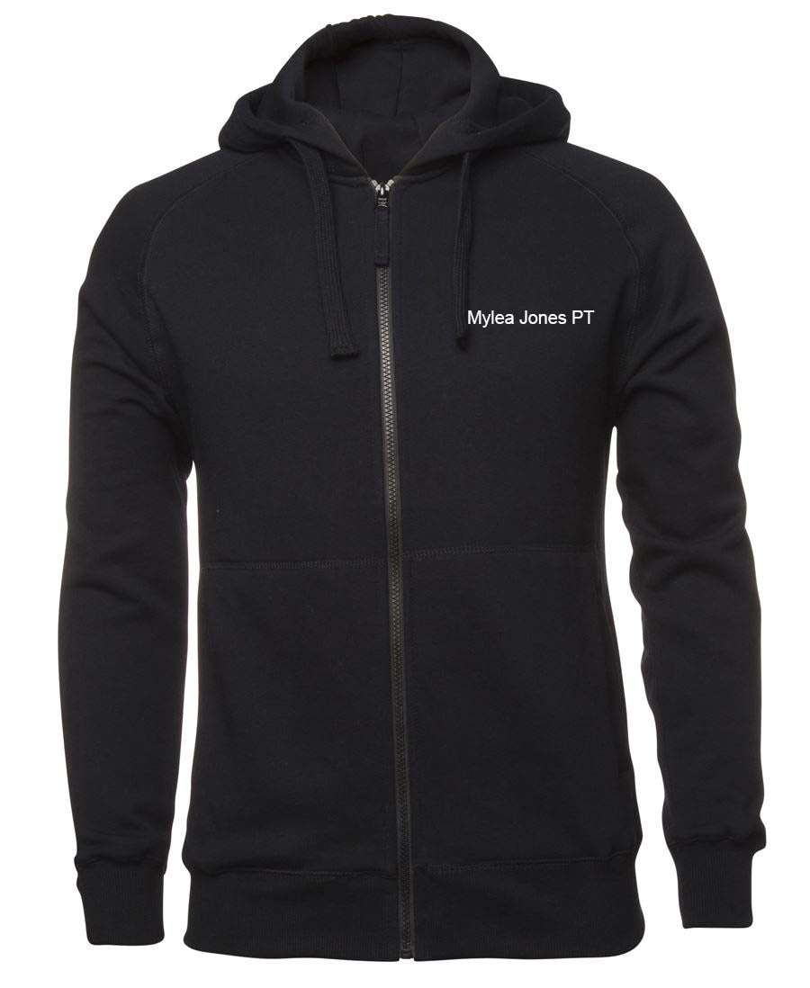 Bodies By Jones Own Strength Logo Zipped Hoodie - Ladies