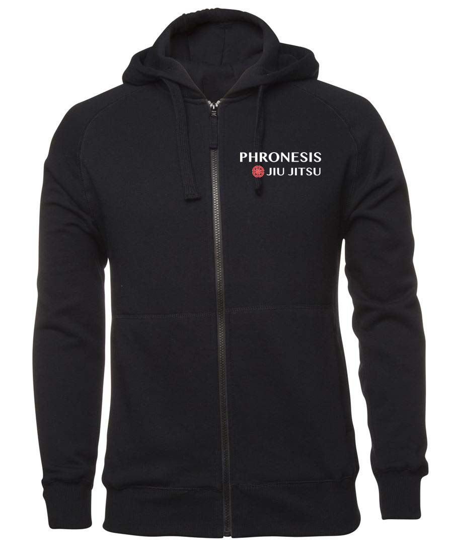 Phronesis Jiu Jitsu Ladies Double Sided Logo Zipped Hoodie
