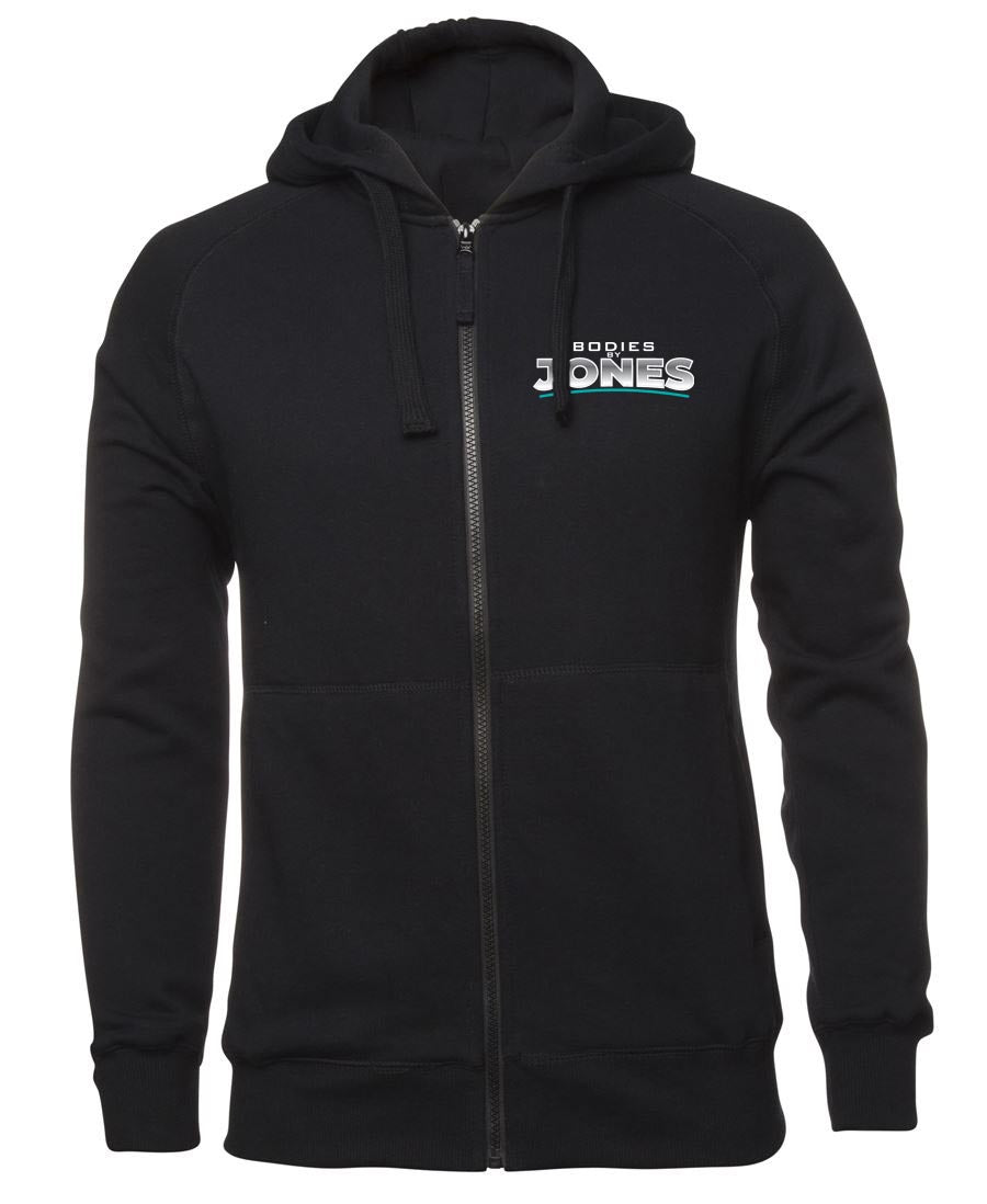 Bodies By Jones Logo Zipped Hoodie