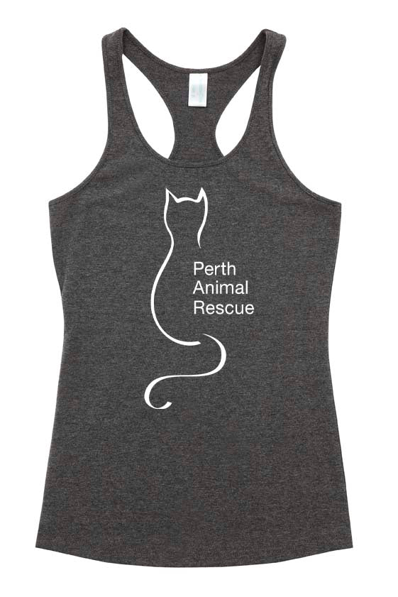 Perth Animal Rescue Logo T-back singlet - Ladies