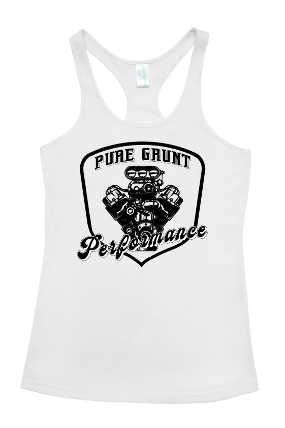 Pure Grunt Logo T-back singlet - Ladies