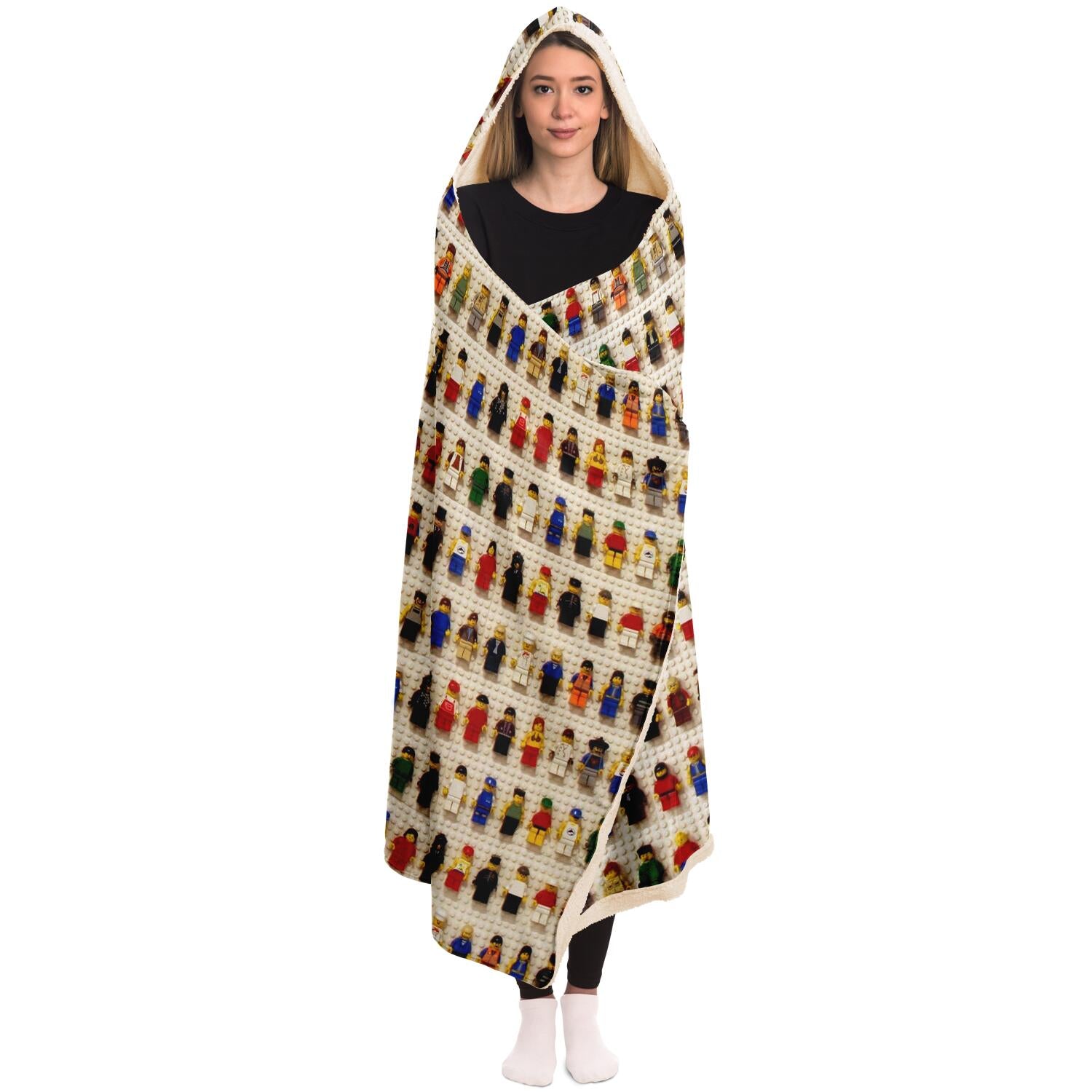 Lego Inspired Hooded Blanket