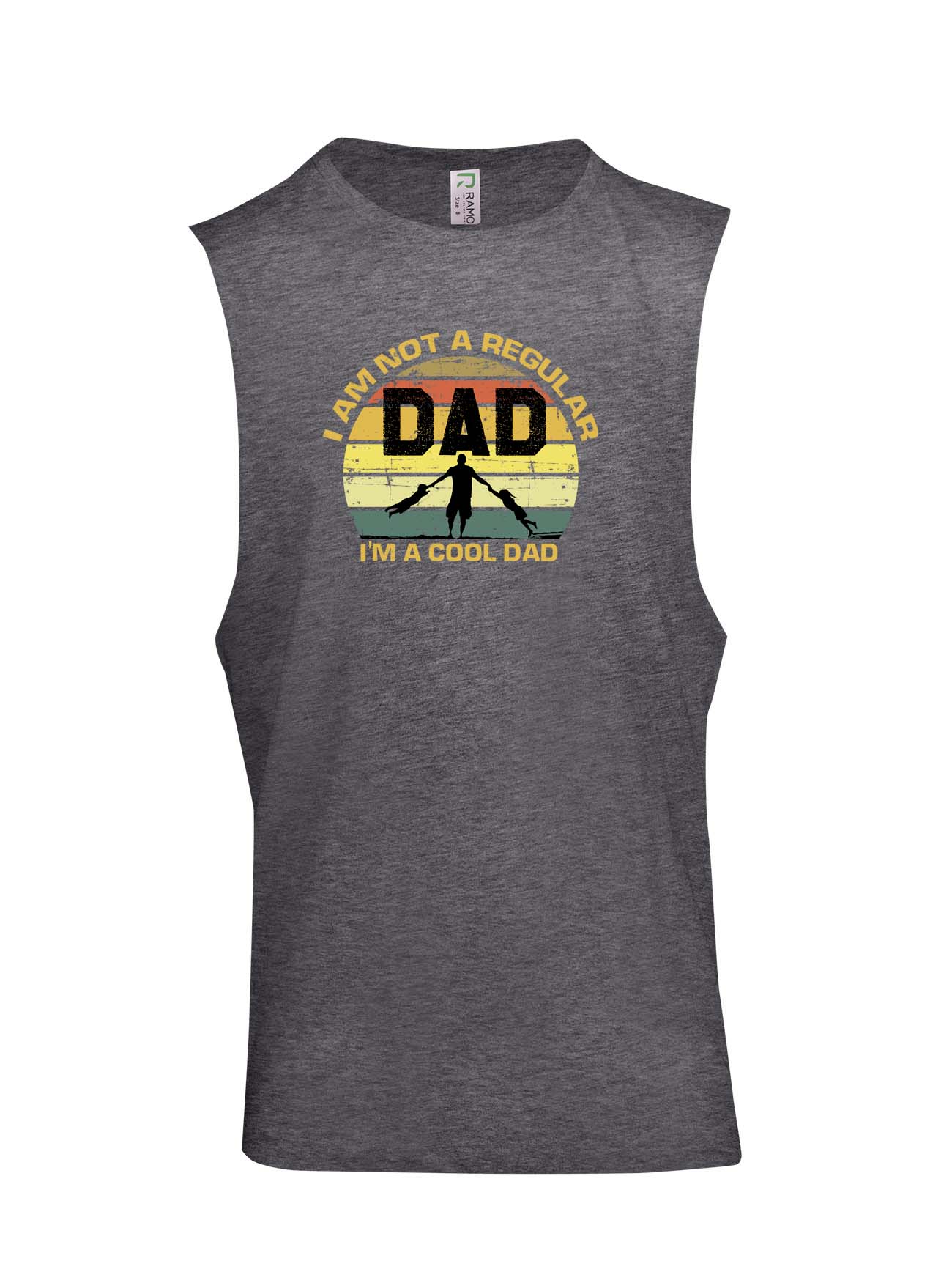 I'm A Cool Dad Logo - Fathers Day Muscle T