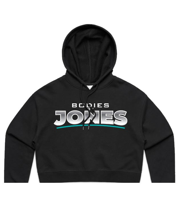 Bodies By Jones Cropped logo Hoodie