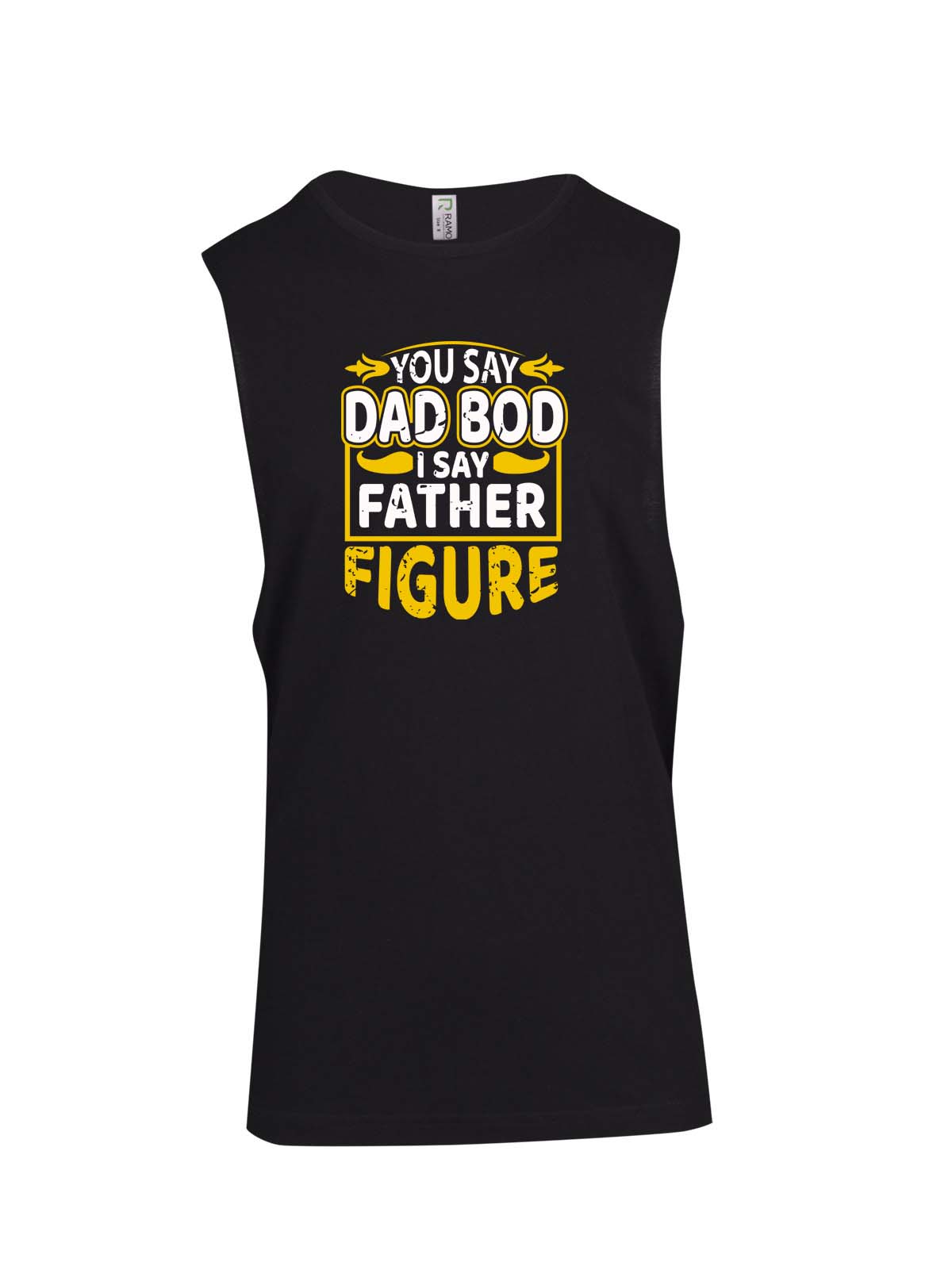 Dad Bod Father Figure Logo - Fathers Day Muscle T