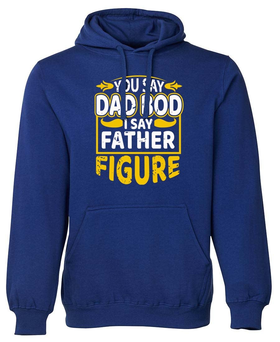 Dad Bod Father Figure Logo - Fathers Day Hoodie