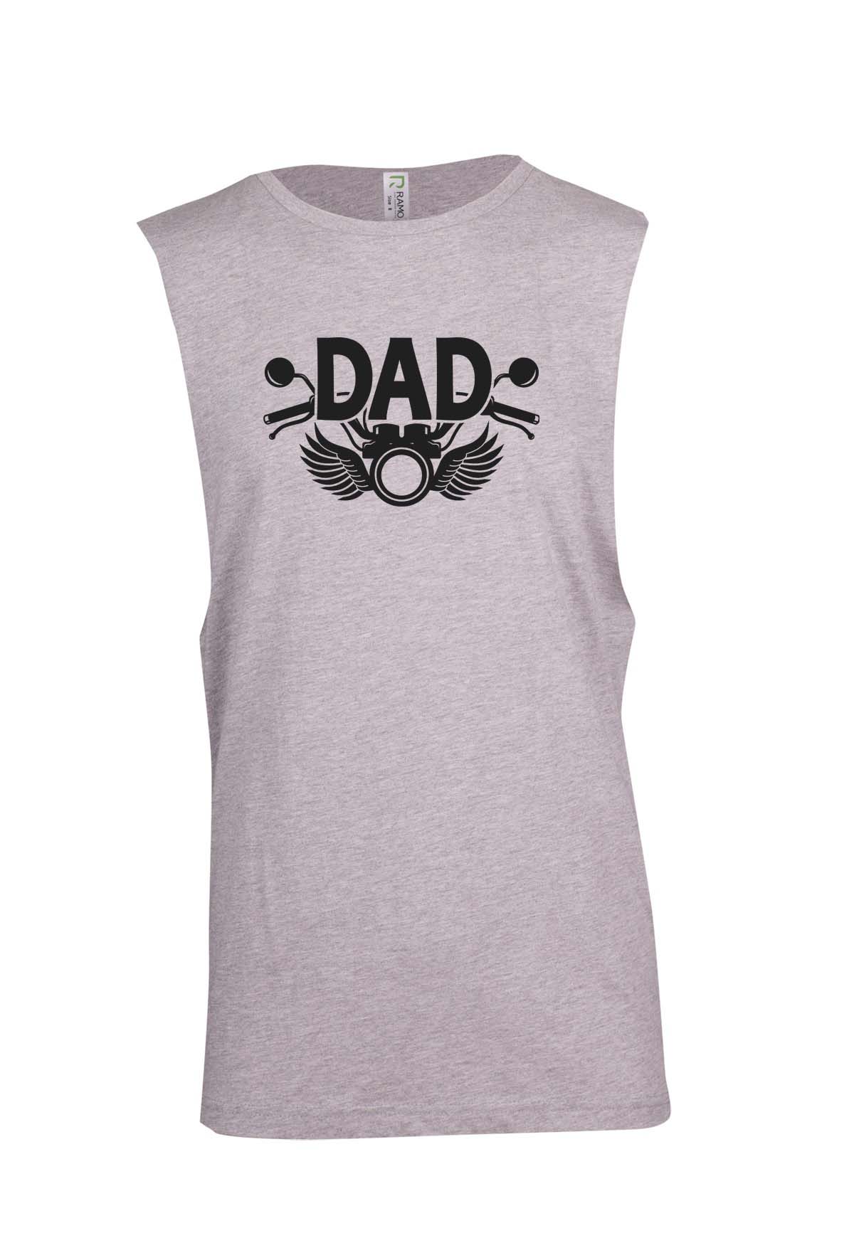 Dad Motorcycle Logo - Fathers Day Muscle T
