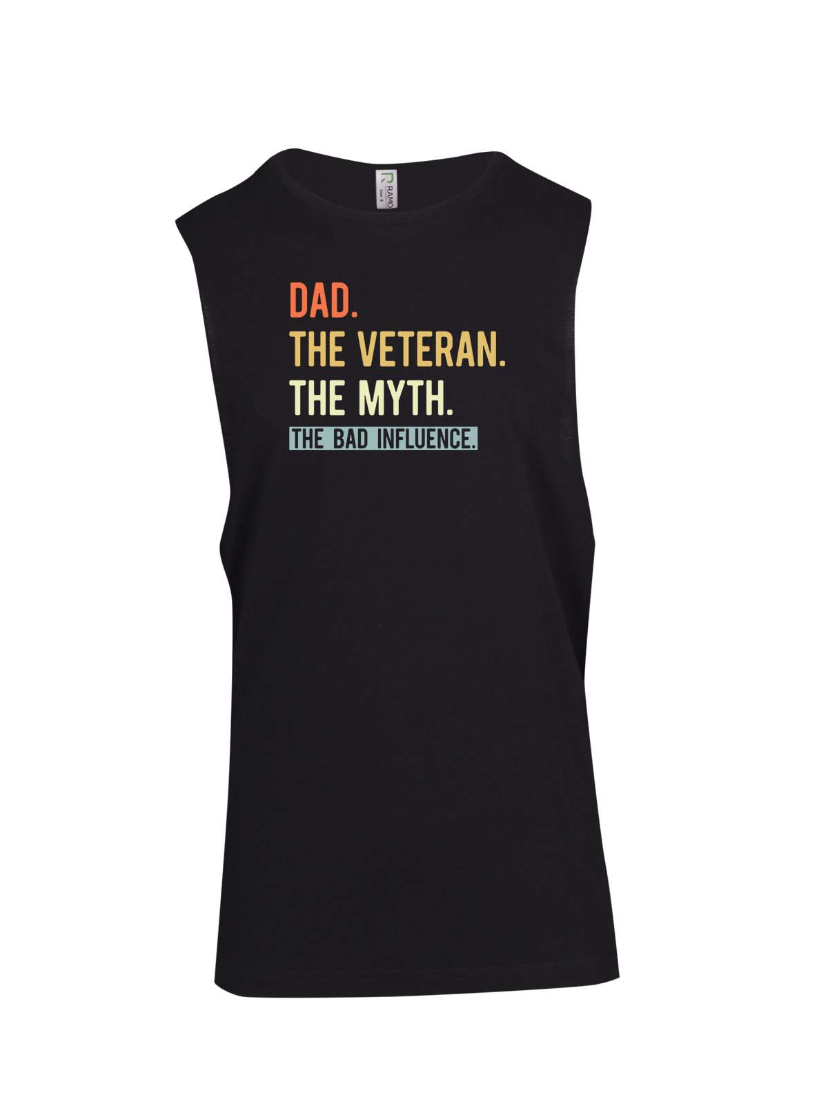 Dad, Veteran, Myth Logo - Fathers Day Muscle T