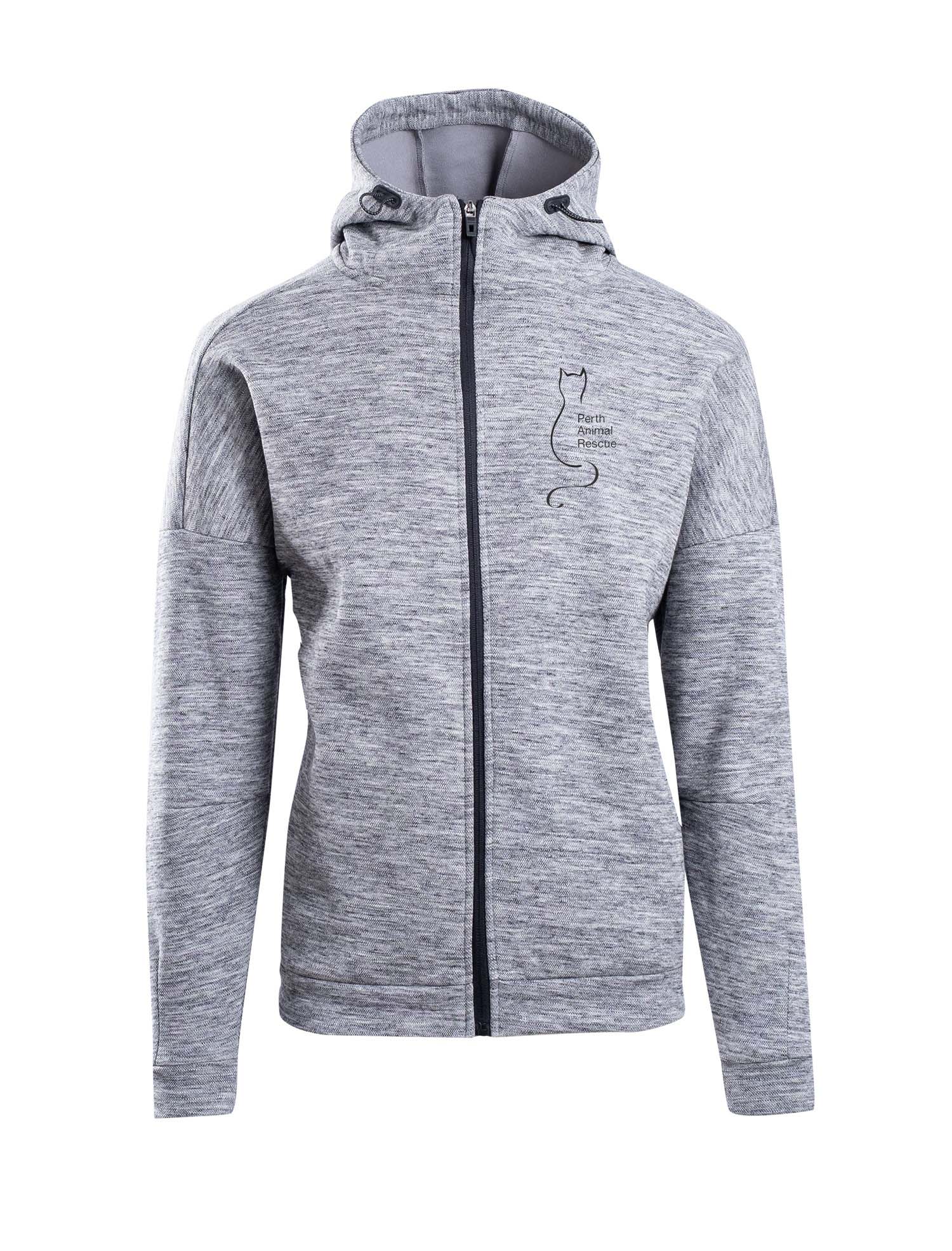 Perth Animal Rescue Logo Space Hoodie double sided with slogan on back