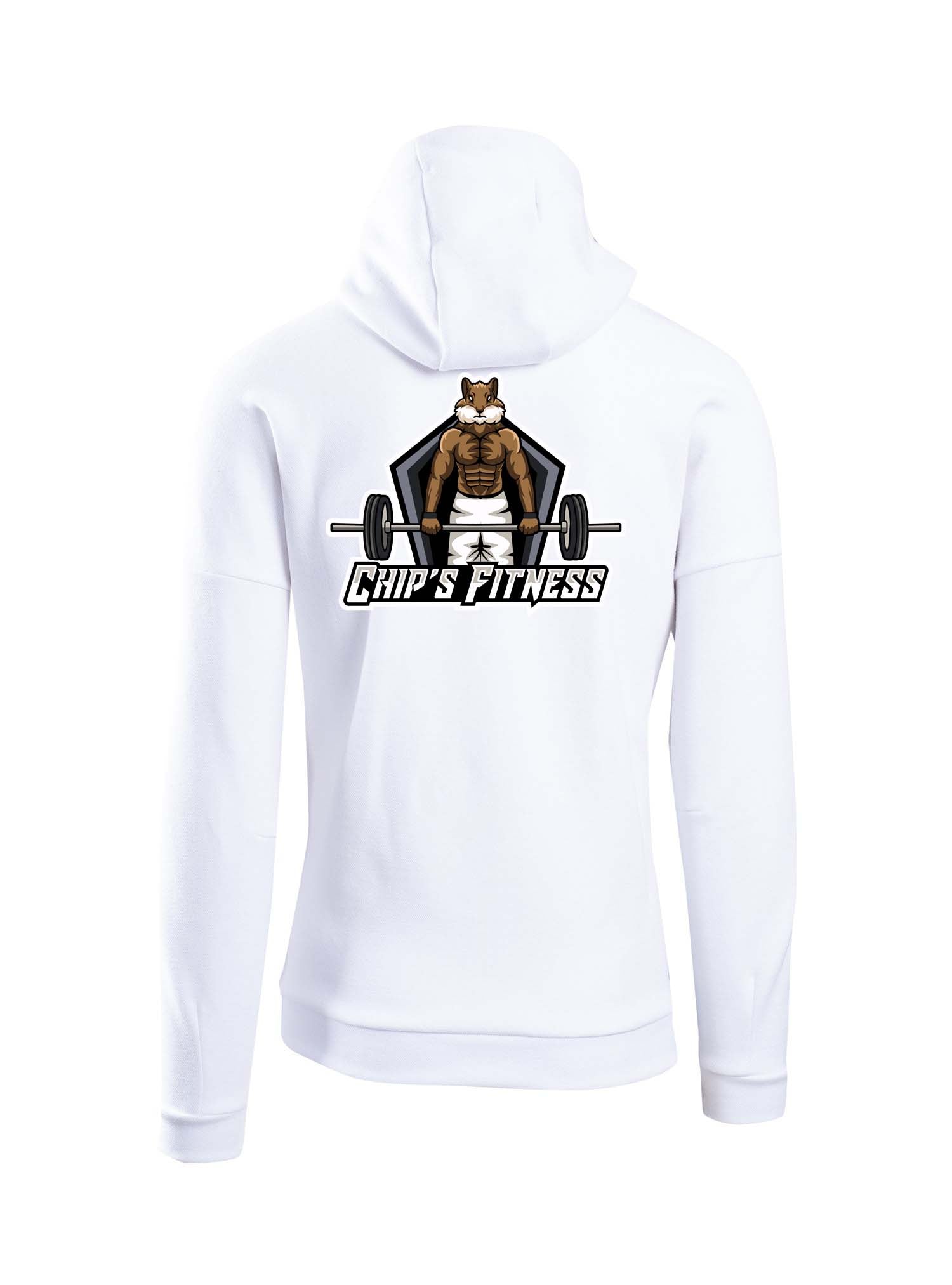 Chip's Fitness Logo Space Hoodie double sided