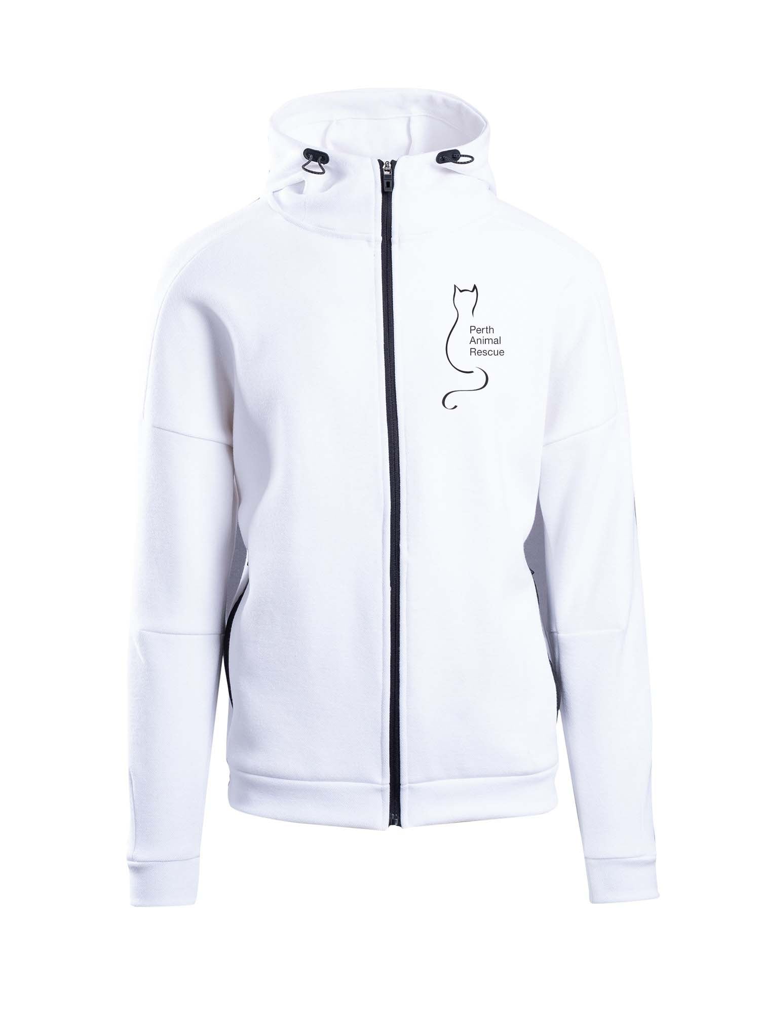 Perth Animal Rescue Logo Space Hoodie double sided with slogan on back