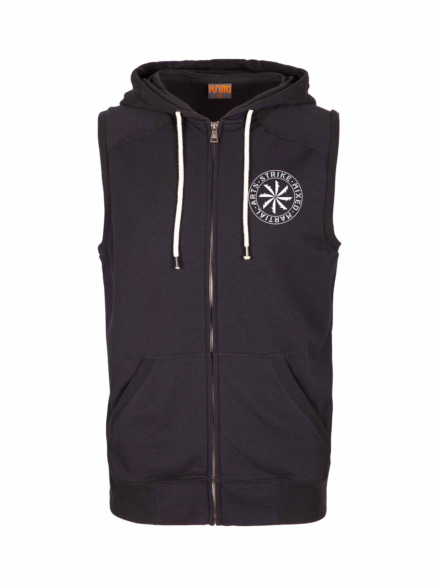 Strike MMA Men's Heather Zip Sleeveless Hoodie