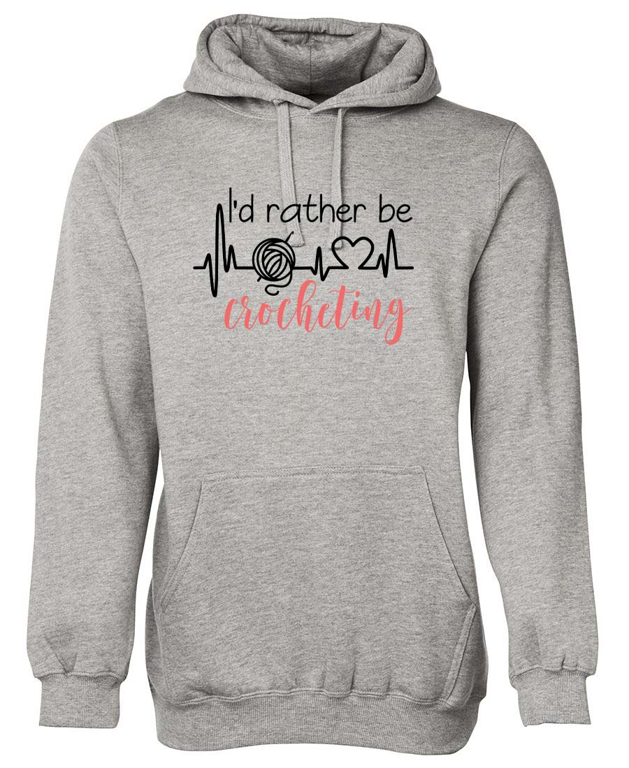 I'd Rather be Crocheting hoodie