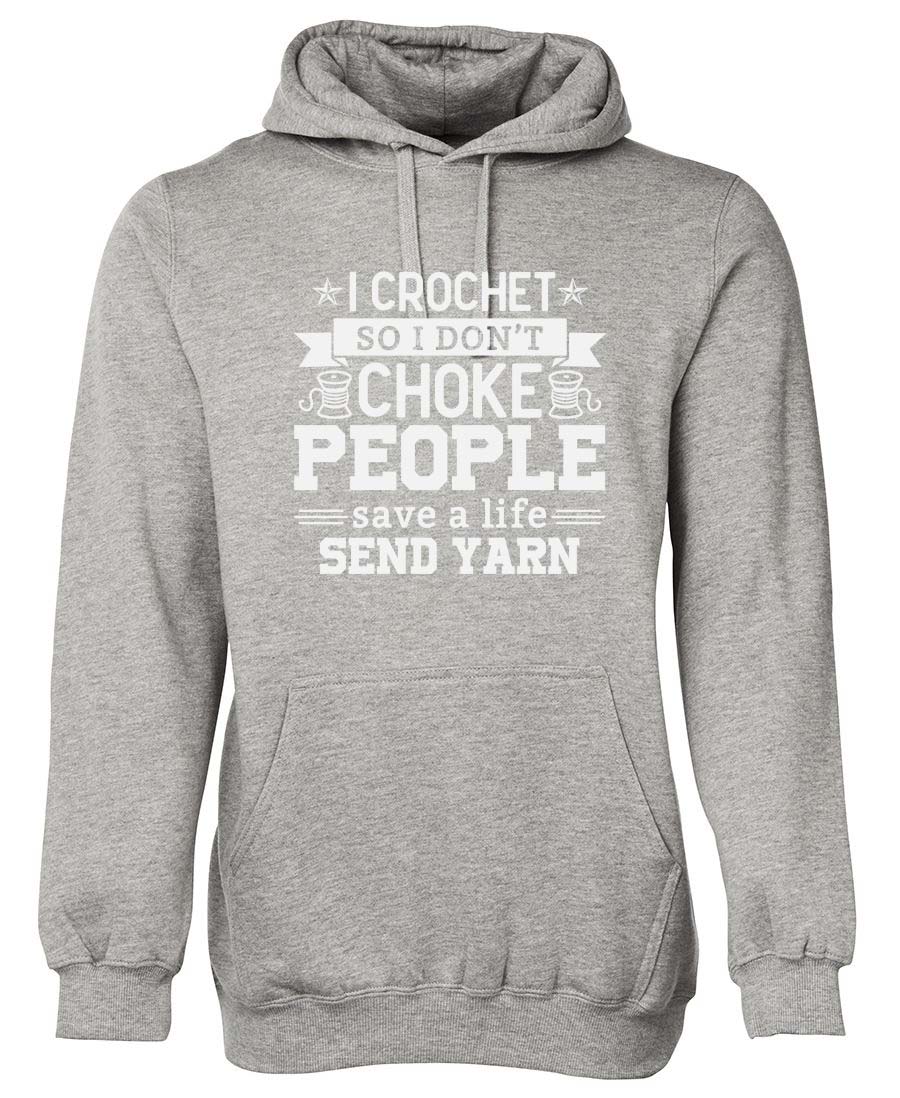 I Crochet so I don't choke people save a life send yarn hoodie