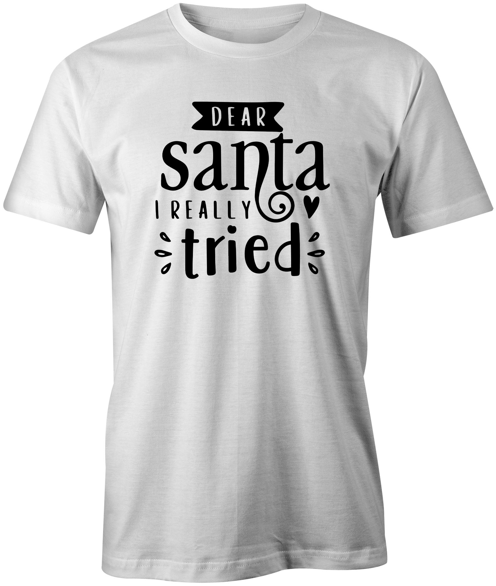 Santa I Tried Kids Xmas T-Shirt
