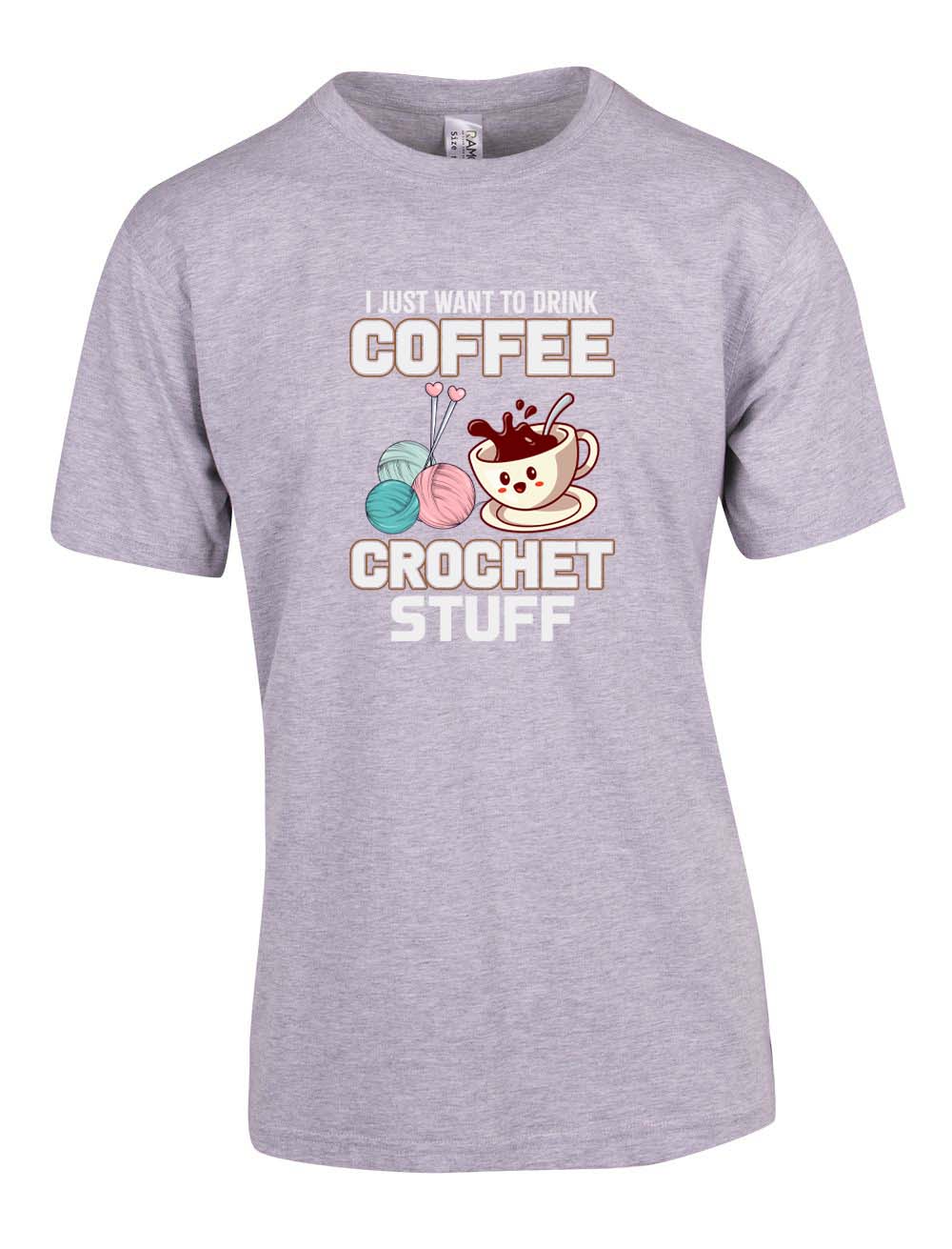 I Just Want to Drink Coffee and Crochet T-shirt