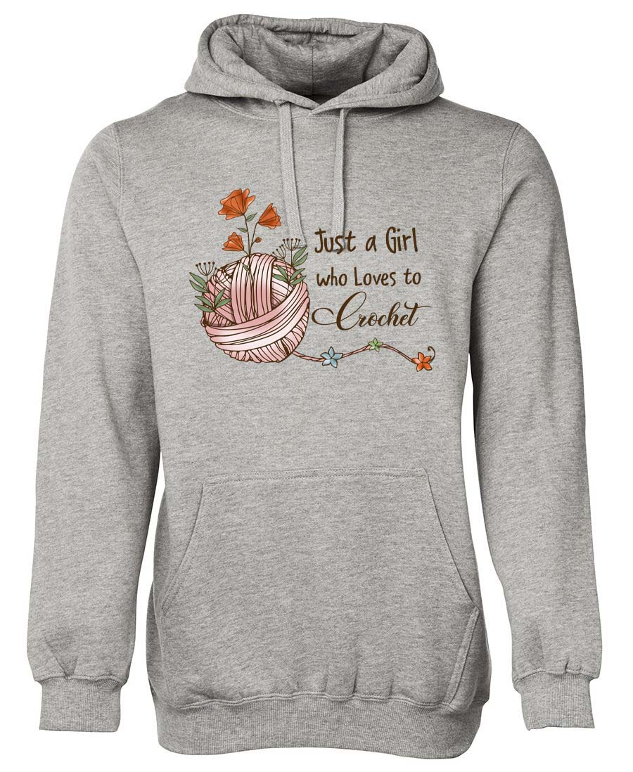 Just a girl who loves to crochet hoodie