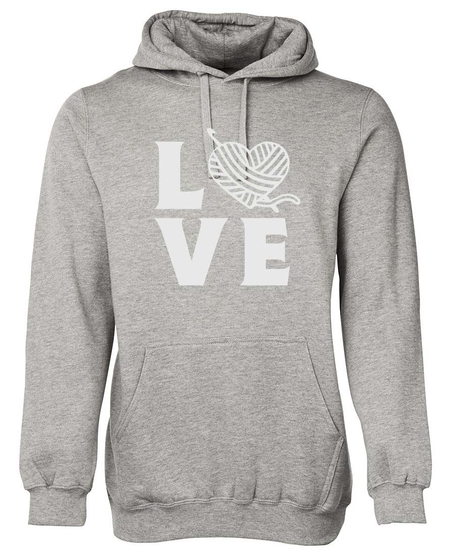 Love Heart Crochet hoodie