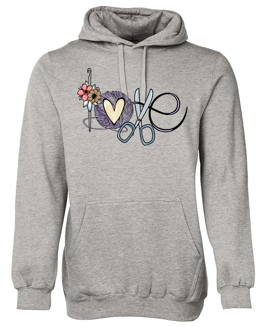 Love Crochet hoodie